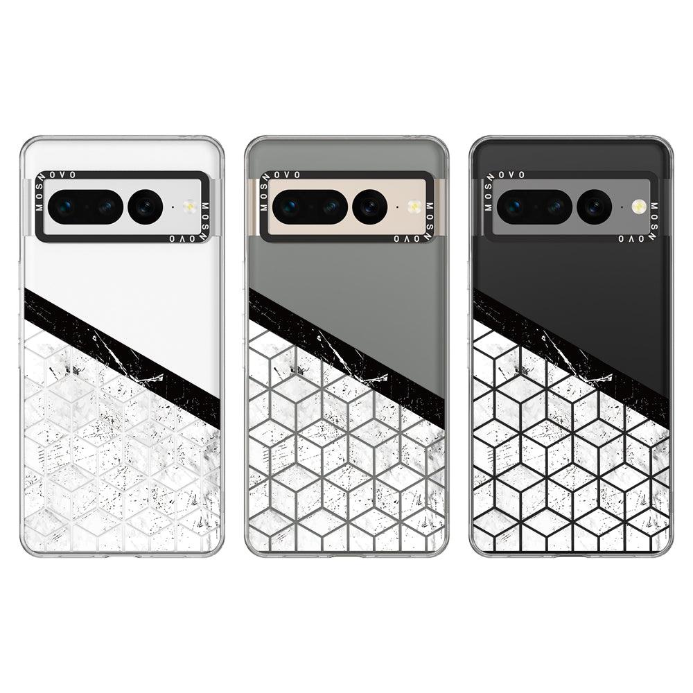 Marble Block Art Phone Case - Google Pixel 7 Pro Case - MOSNOVO