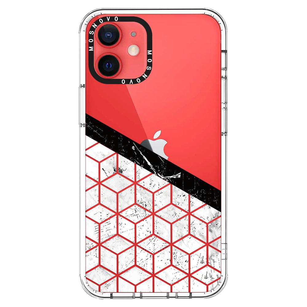 Marble Block Art Phone Case - iPhone 12 Case