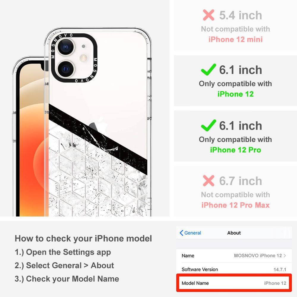 Marble Block Art Phone Case - iPhone 12 Case