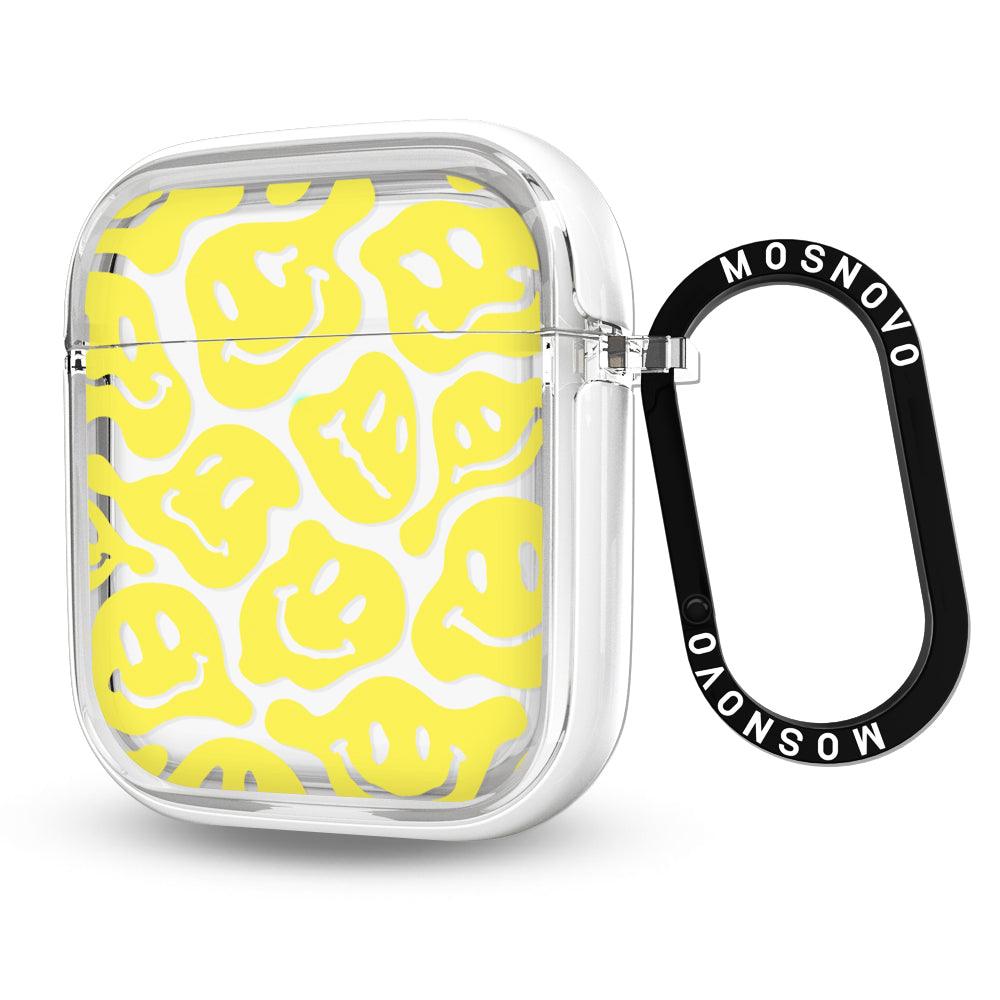 Melted Yellow Smiles Face AirPods 1/2 Case - MOSNOVO