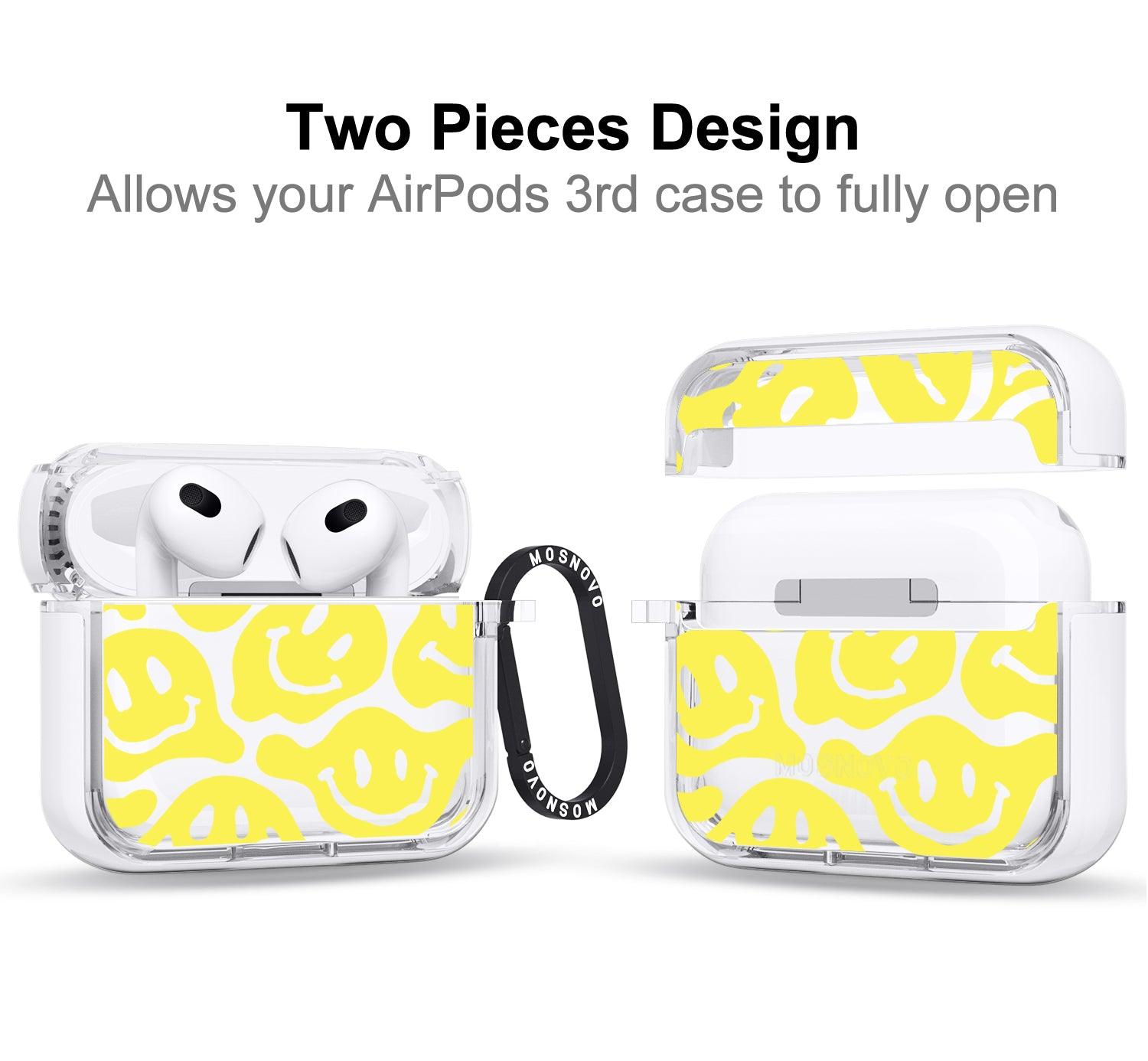 Melted Yellow Smiles Face AirPods 3 Case (3rd Generation) - MOSNOVO