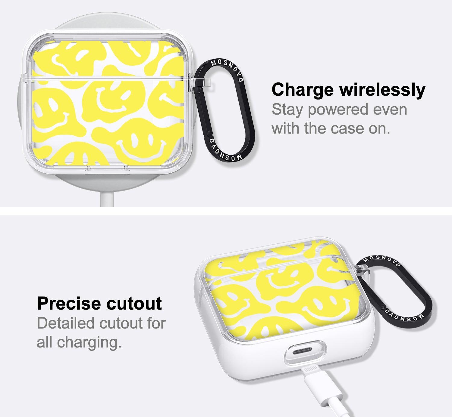 Melted Yellow Smiles Face AirPods 3 Case (3rd Generation) - MOSNOVO