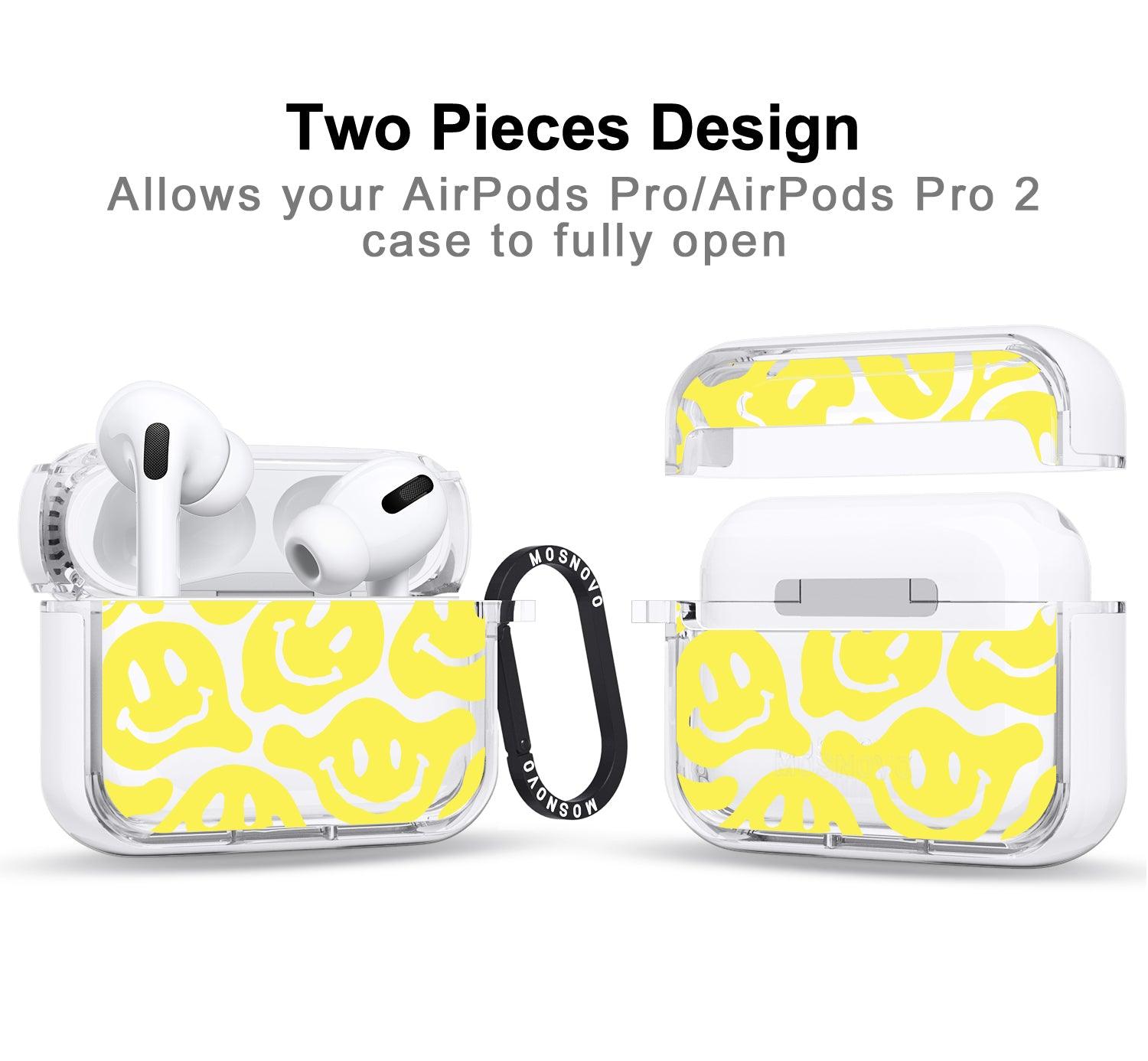 Melted Yellow Smiles Face AirPods Pro 2 Case (2nd Generation) - MOSNOVO