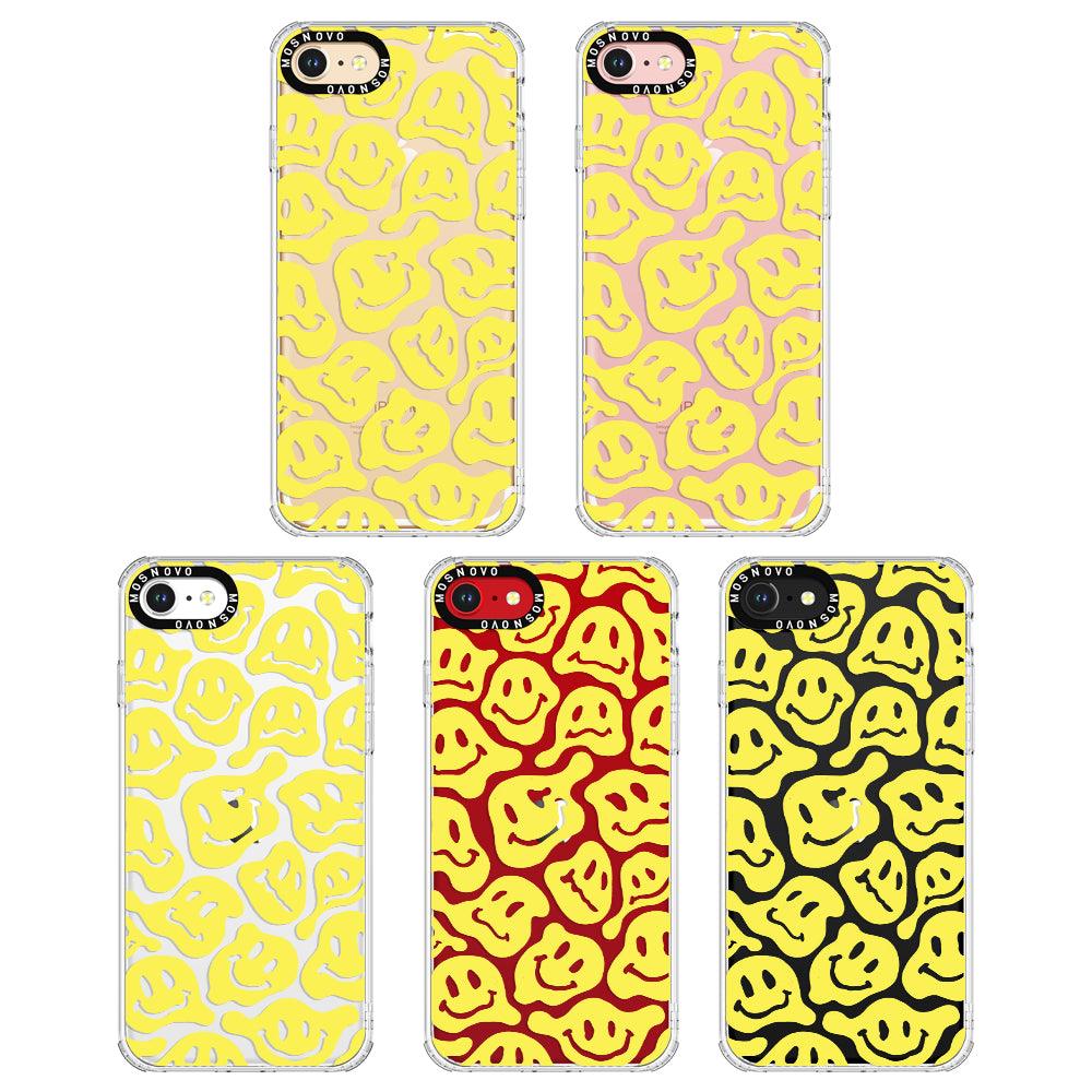 Melted Yellow Smiles Face Phone Case - iPhone 7 Case - MOSNOVO