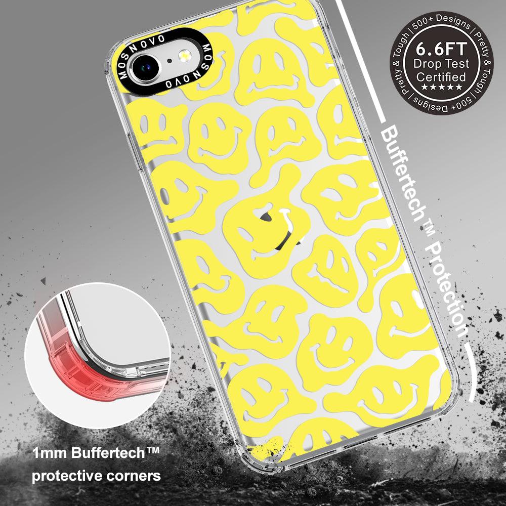 Melted Yellow Smiles Face Phone Case - iPhone 7 Case - MOSNOVO