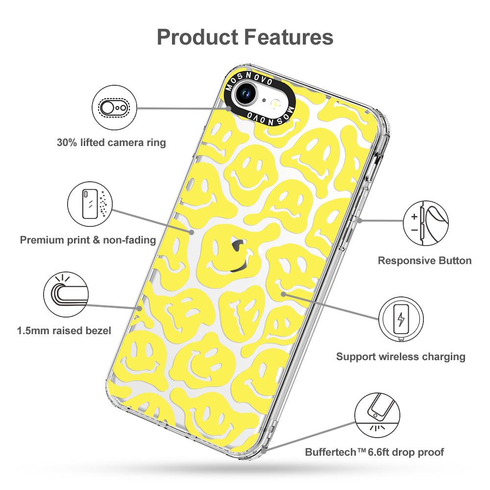 Melted Yellow Smiles Face Phone Case - iPhone 7 Case - MOSNOVO