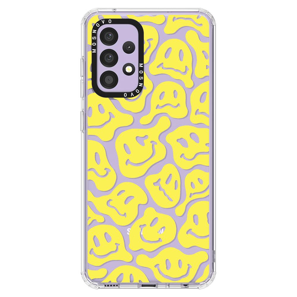 Melted Yellow Smiles Face Phone Case - Samsung Galaxy A52 & A52s Case - MOSNOVO