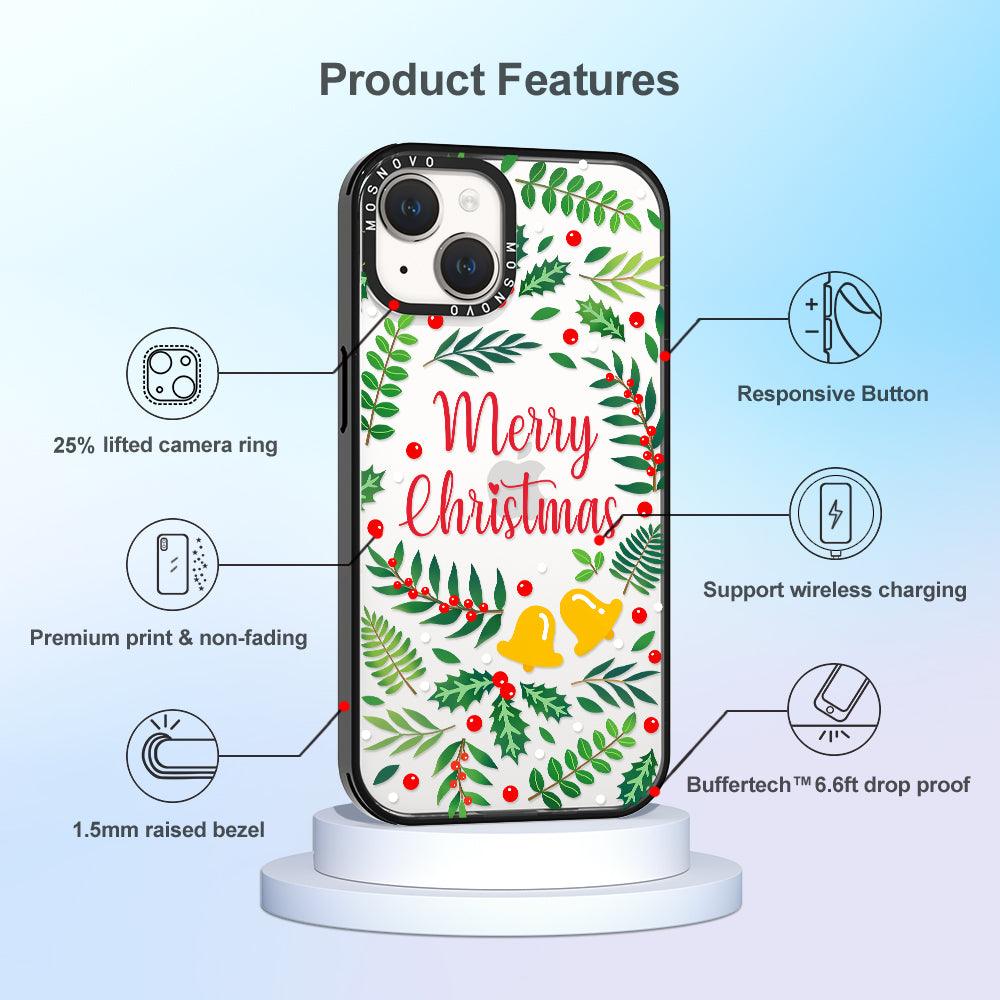 Merry Christmas Phone Case - iPhone 14 Plus Case - MOSNOVO