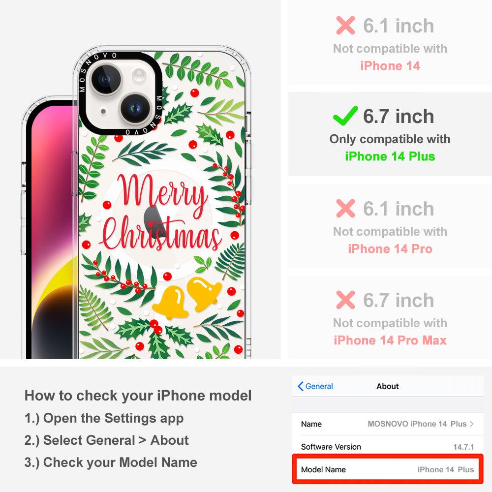 Merry Christmas Phone Case - iPhone 14 Plus Case - MOSNOVO