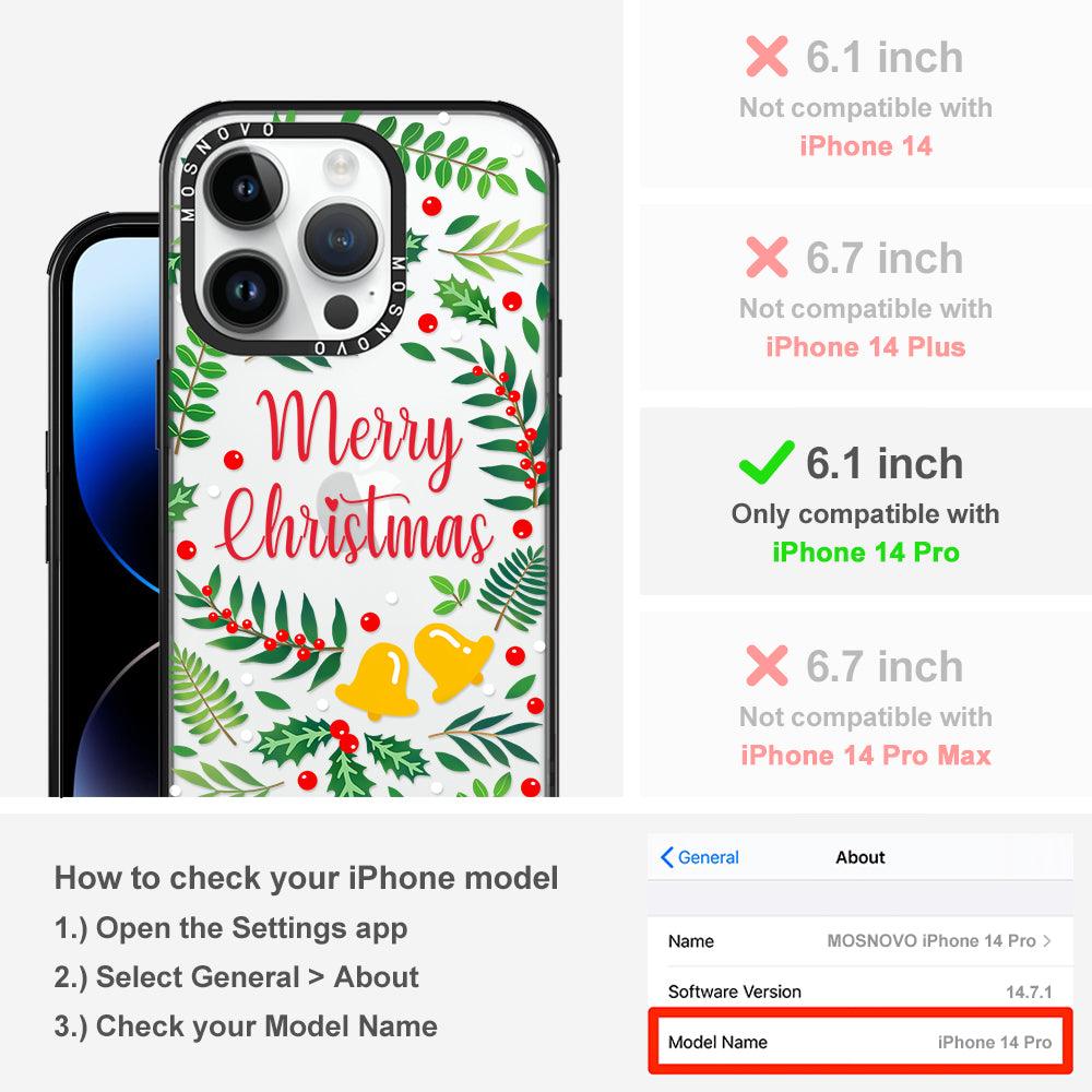 Merry Christmas Phone Case - iPhone 14 Pro Case - MOSNOVO