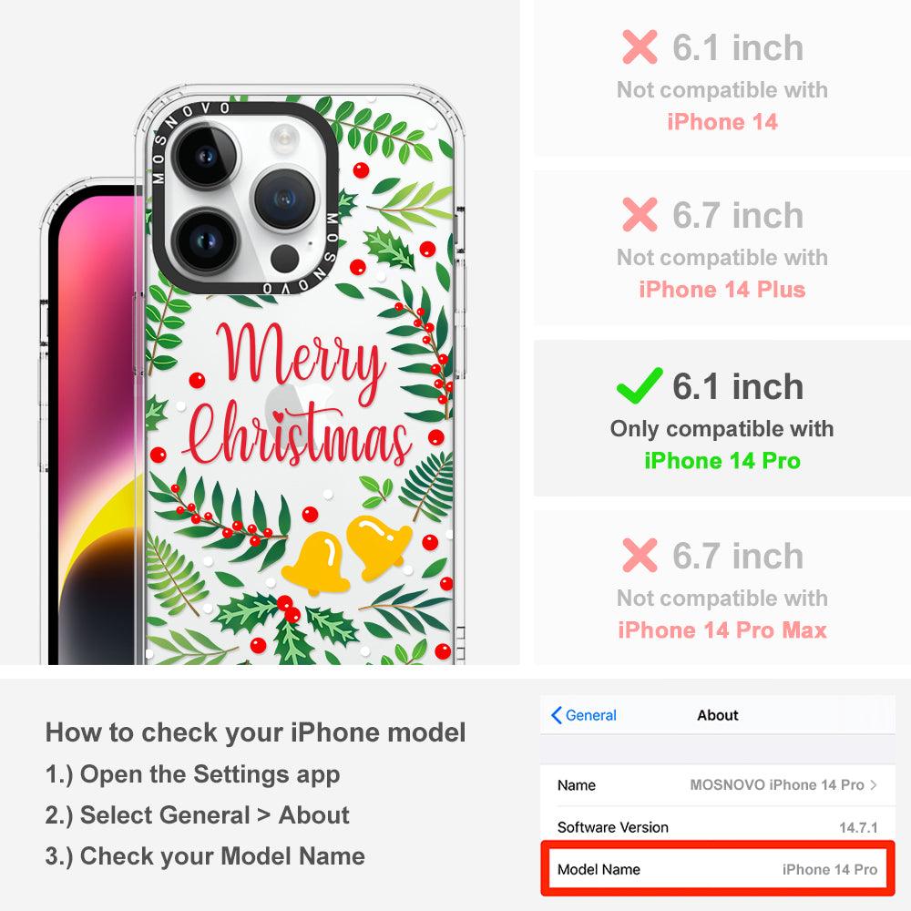 Merry Christmas Phone Case - iPhone 14 Pro Case - MOSNOVO