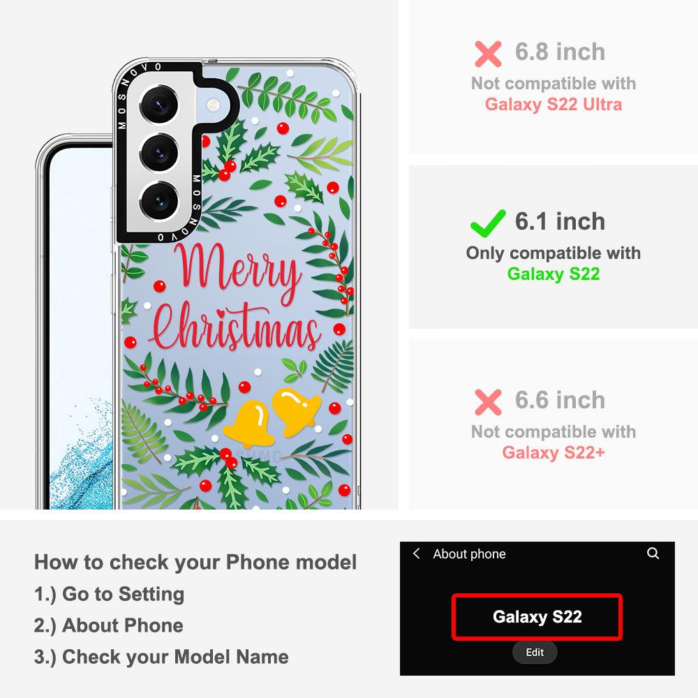 Merry Christmas Phone Case - Samsung Galaxy S22 Case - MOSNOVO