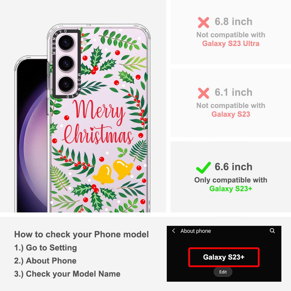 Merry Christmas Phone Case - Samsung Galaxy S23 Plus Case - MOSNOVO