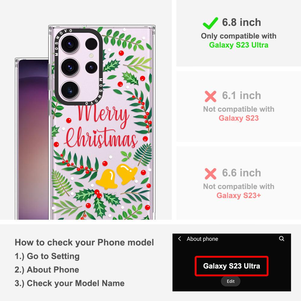 Merry Christmas Phone Case - Samsung Galaxy S23 Ultra Case - MOSNOVO