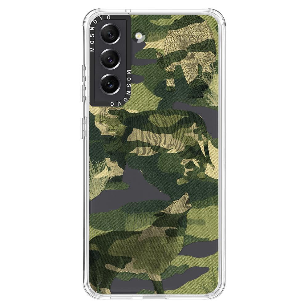 Military Camouflage Phone Case - Samsung Galaxy S21 FE Case - MOSNOVO