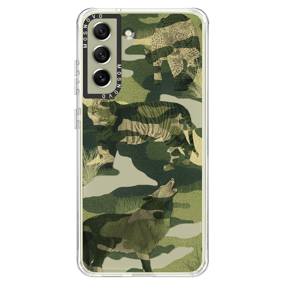 Military Camouflage Phone Case - Samsung Galaxy S21 FE Case - MOSNOVO