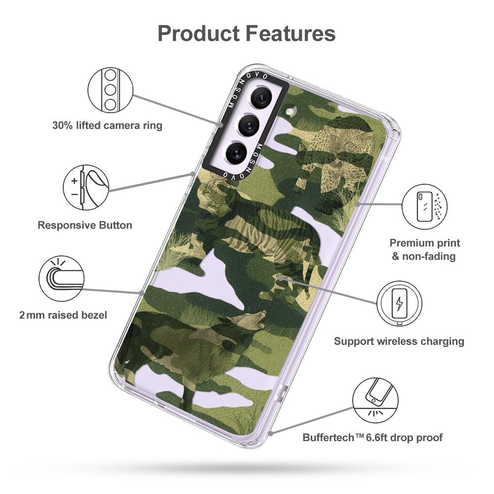 Military Camouflage Phone Case - Samsung Galaxy S21 FE Case - MOSNOVO