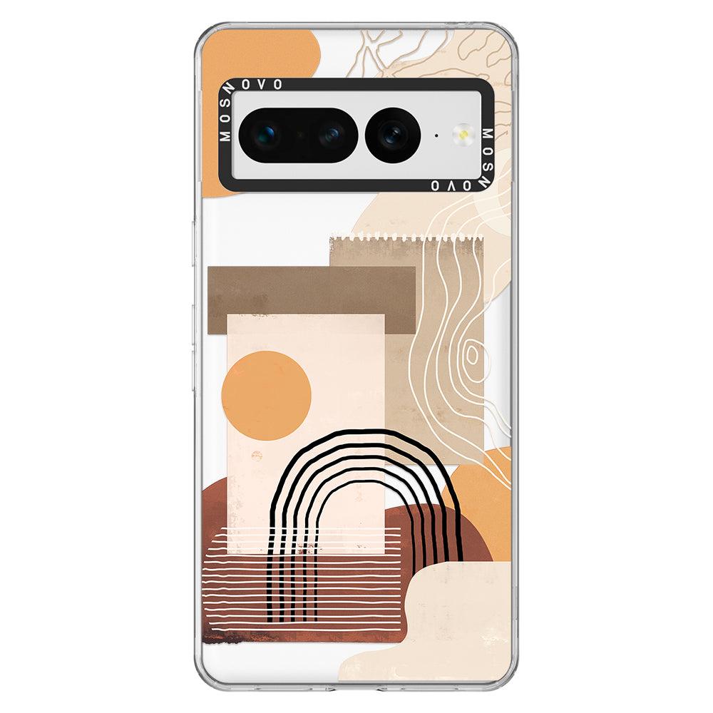 Minimalist Abstract Art Phone Case - Google Pixel 7 Pro Case - MOSNOVO