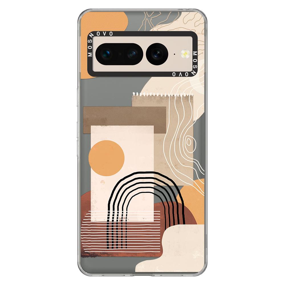 Minimalist Abstract Art Phone Case - Google Pixel 7 Pro Case - MOSNOVO