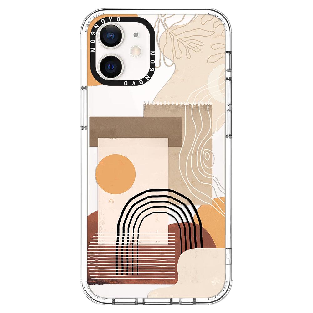 Minimalist Abstract Art Phone Case - iPhone 12 Mini Case - MOSNOVO