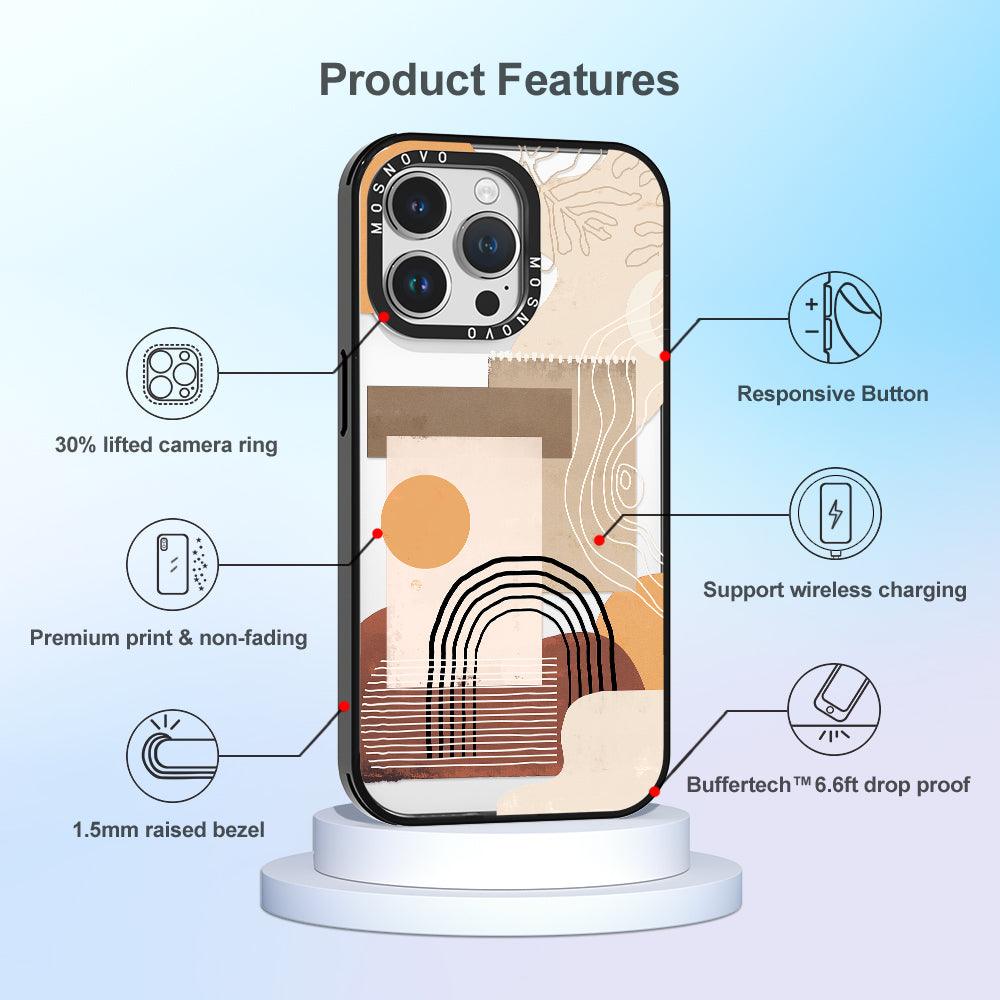 Minimalist Abstract Art Phone Case - iPhone 14 Pro Max Case - MOSNOVO