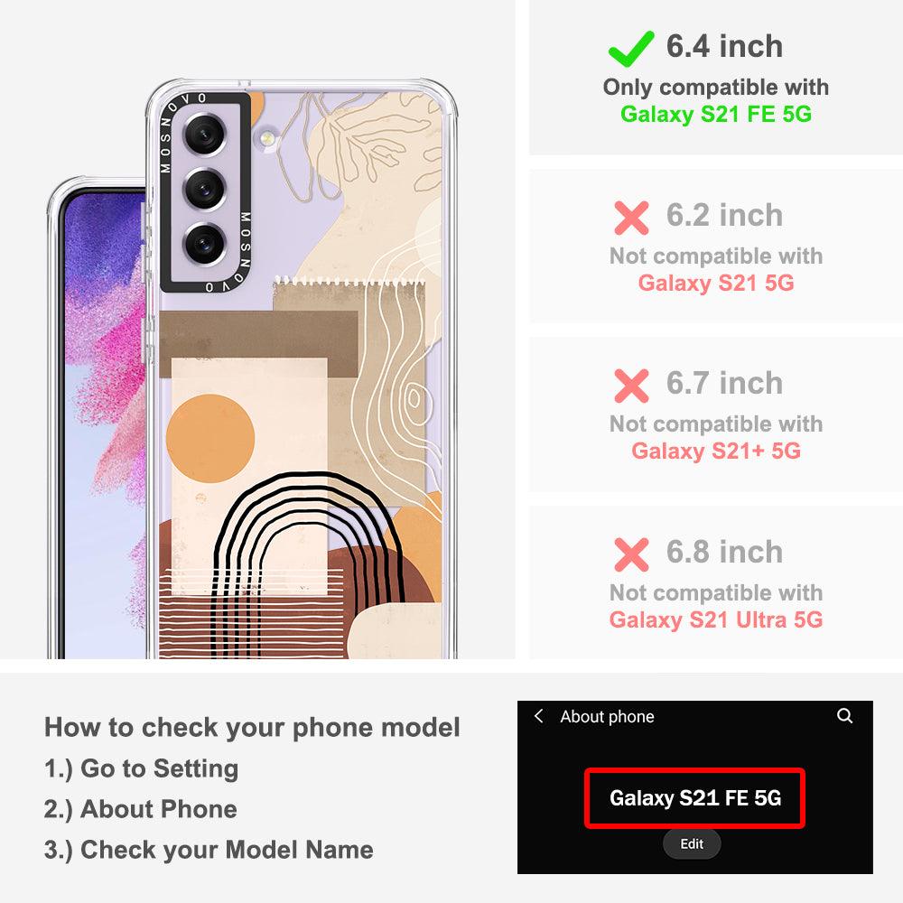 Minimalist Abstract Art Phone Case - Samsung Galaxy S21 FE Case - MOSNOVO