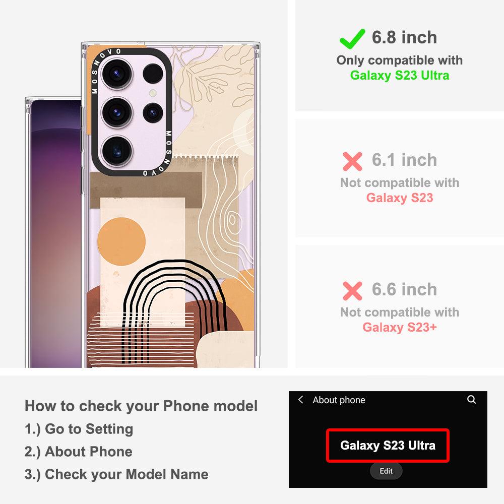 Minimalist Abstract Art Phone Case - Samsung Galaxy S23 Ultra Case - MOSNOVO