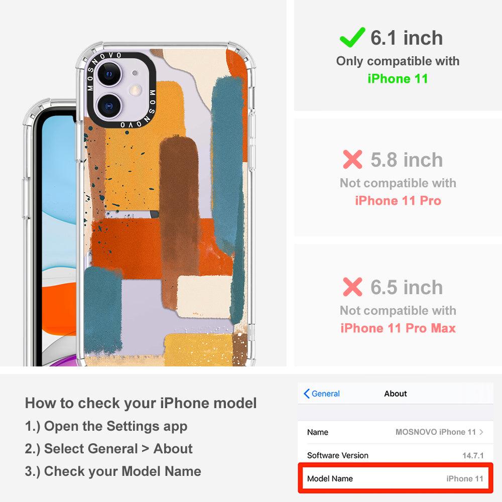 Modern Abstract Artwork Phone Case - iPhone 11 Case - MOSNOVO