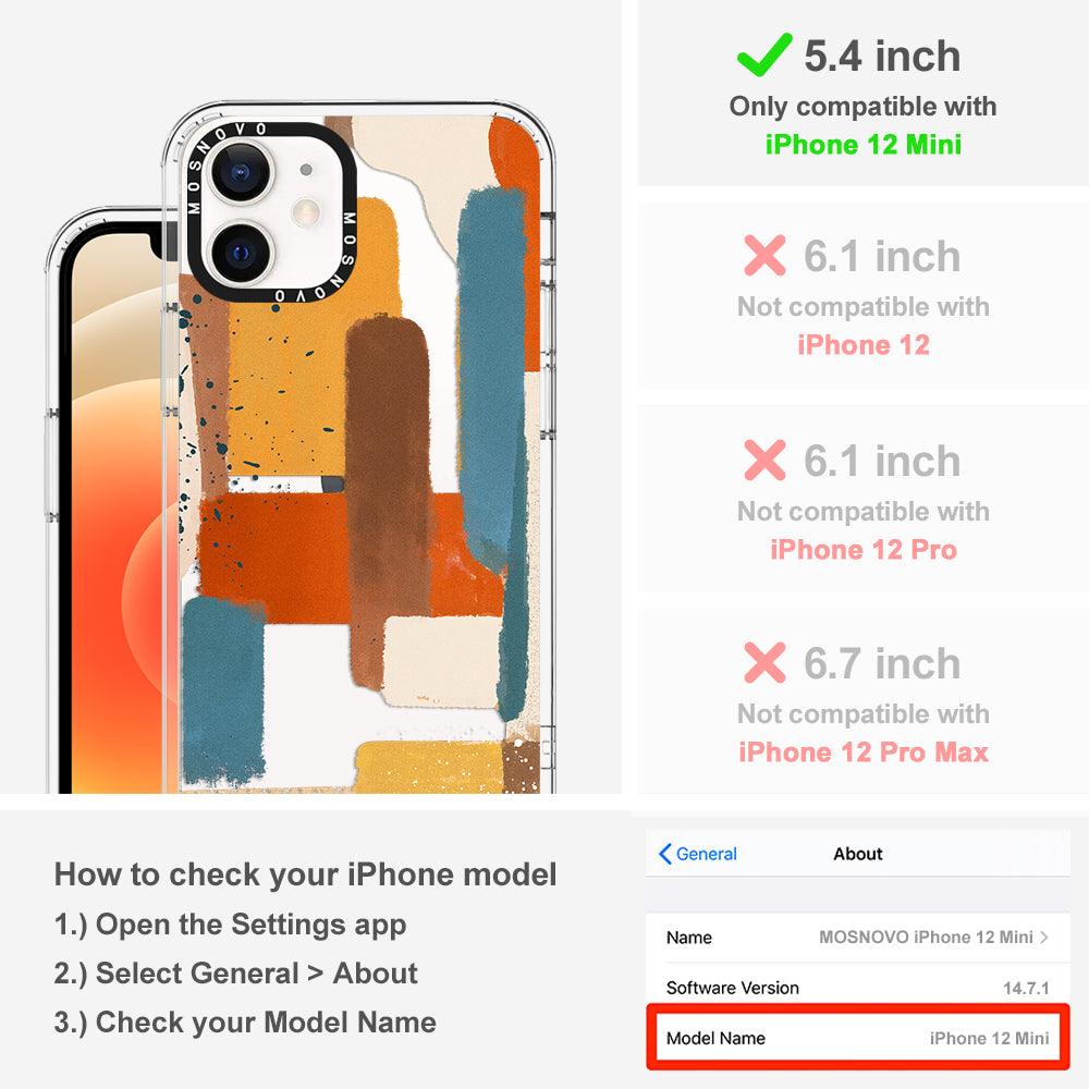 Modern Abstract Artwork Phone Case - iPhone 12 Mini Case - MOSNOVO