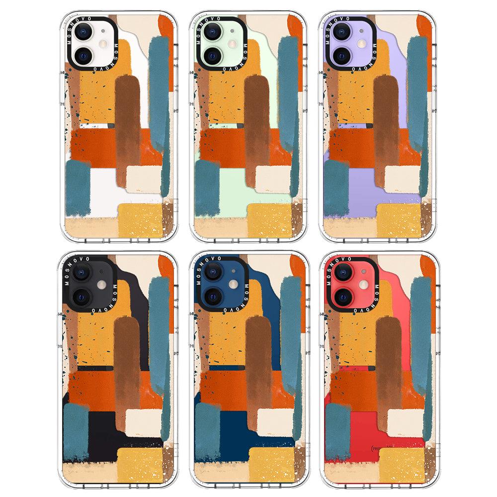 Modern Abstract Artwork Phone Case - iPhone 12 Mini Case - MOSNOVO