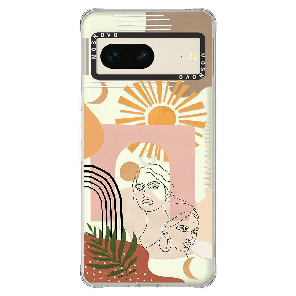 Modern Collage Art Phone Case - Google Pixel 7 Case - MOSNOVO