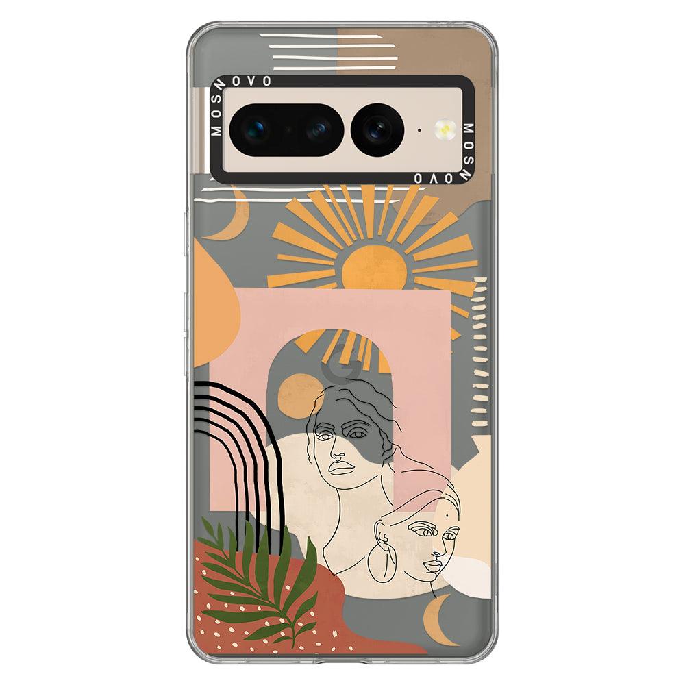 Modern Collage Art Phone Case - Google Pixel 7 Pro Case - MOSNOVO