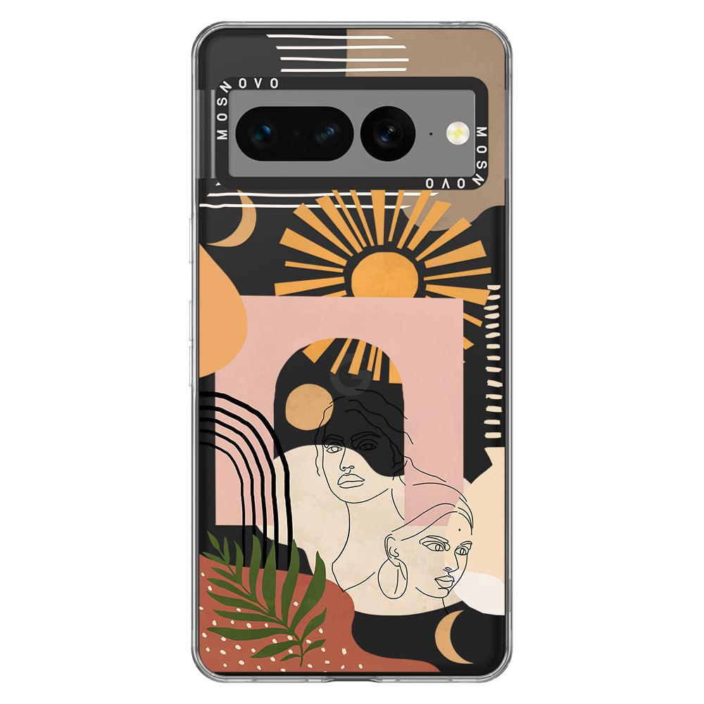 Modern Collage Art Phone Case - Google Pixel 7 Pro Case - MOSNOVO