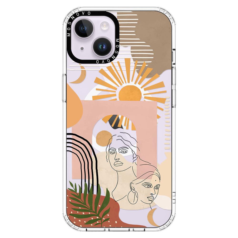 Modern Collage Art Phone Case - iPhone 14 Plus Case - MOSNOVO