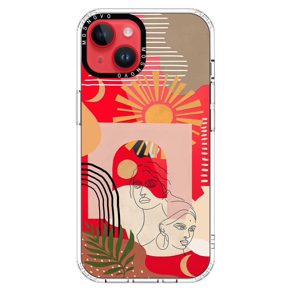 Modern Collage Art Phone Case - iPhone 14 Plus Case - MOSNOVO