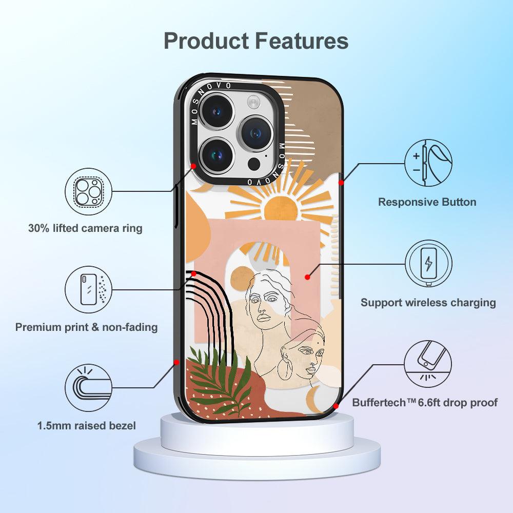 Modern Collage Art Phone Case - iPhone 14 Pro Case - MOSNOVO