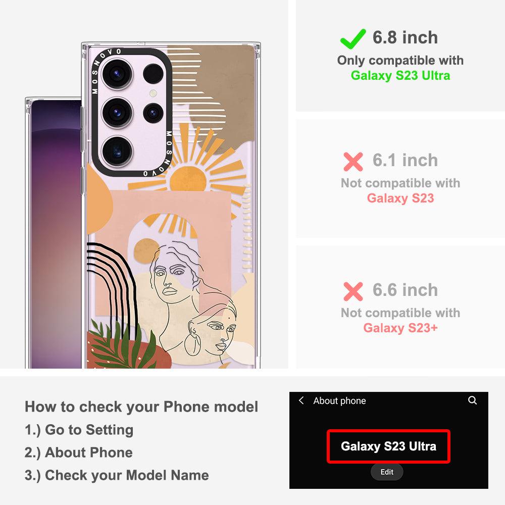 Modern Collage Art Phone Case - Samsung Galaxy S23 Ultra Case - MOSNOVO