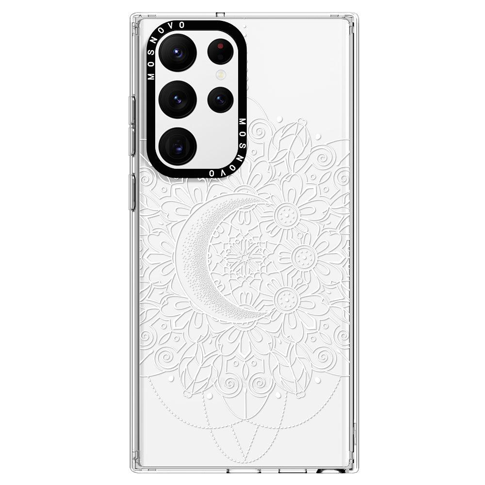 Moon Henna Phone Case - Samsung Galaxy S22 Ultra Case - MOSNOVO