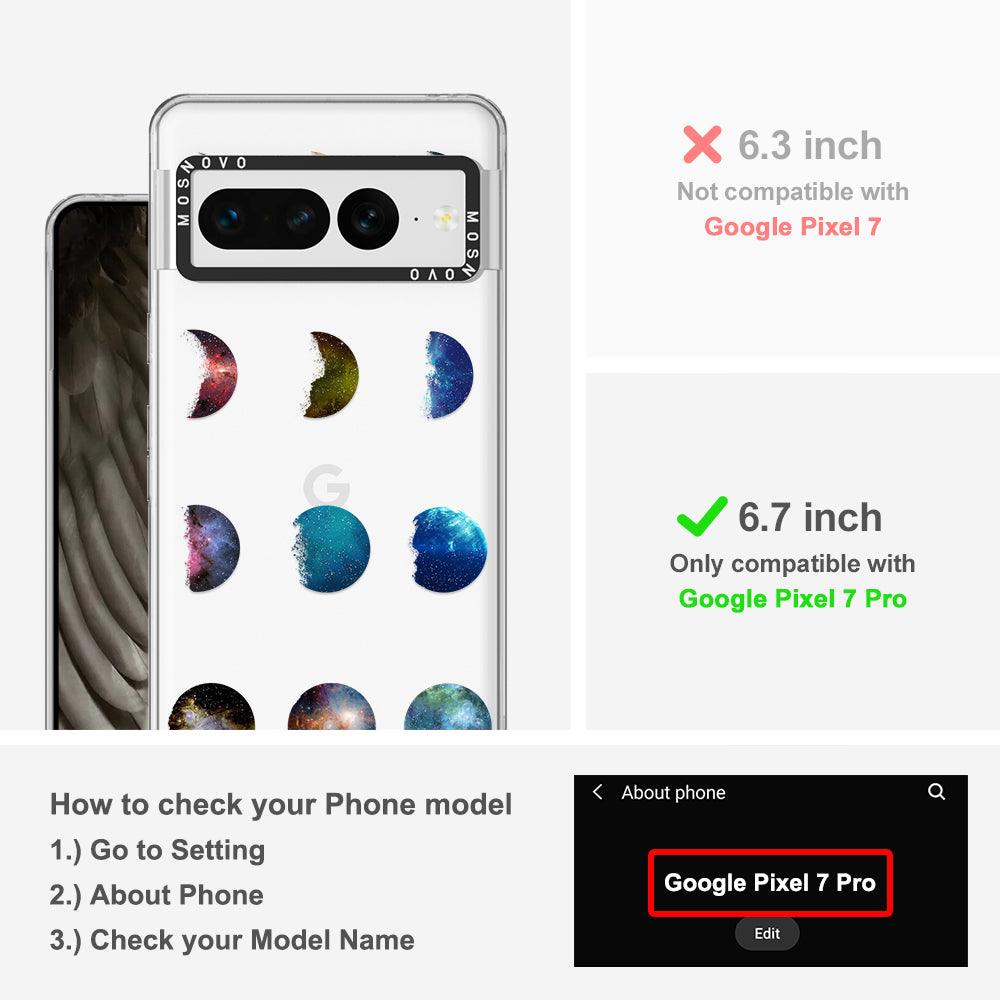 Moon Phase Phone Case - Google Pixel 7 Pro Case - MOSNOVO