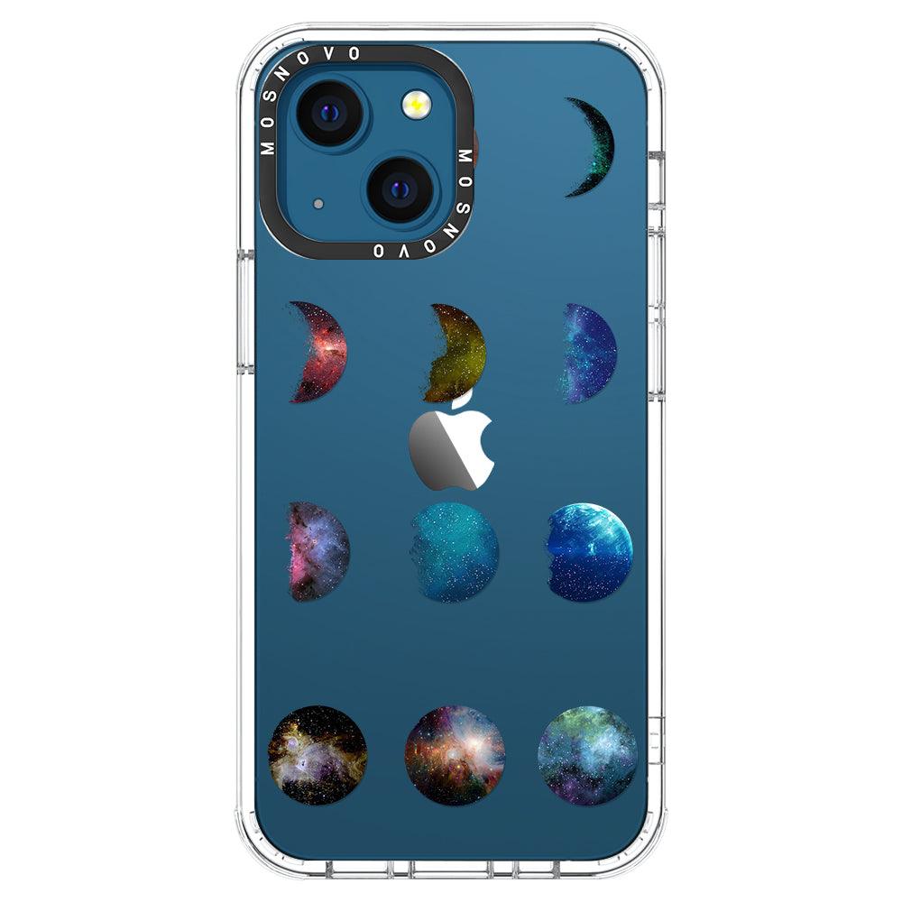 Moon Phase Phone Case - iPhone 13 Mini Case - MOSNOVO