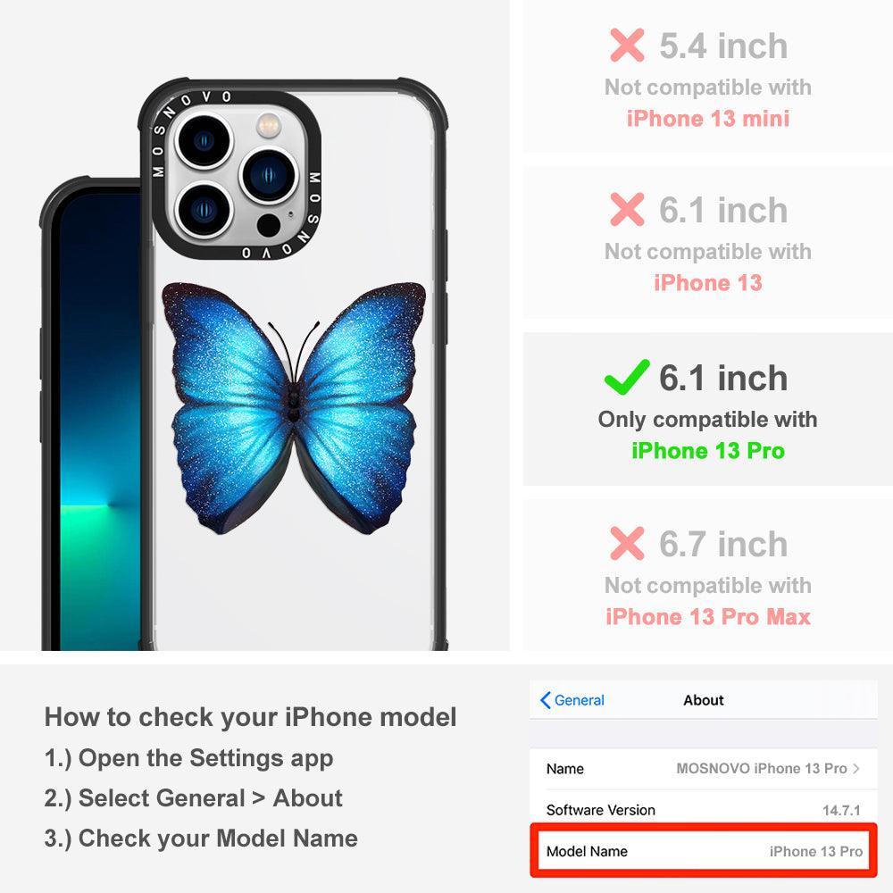 Shimmering Butterfly Phone Case - iPhone 13 Pro Case - MOSNOVO