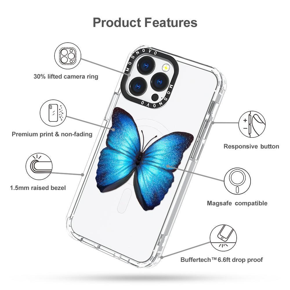 Shimmering Butterfly Phone Case - iPhone 13 Pro Case - MOSNOVO