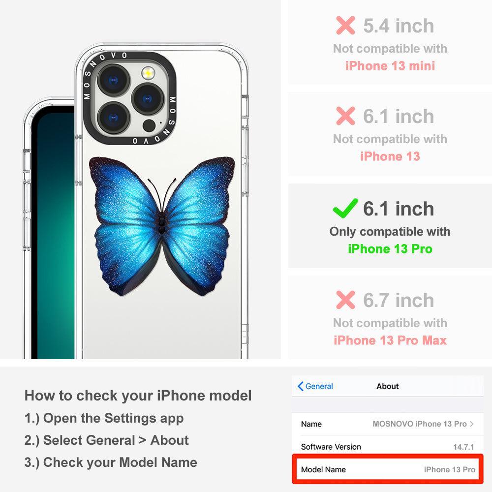 Shimmering Butterfly Phone Case - iPhone 13 Pro Case - MOSNOVO