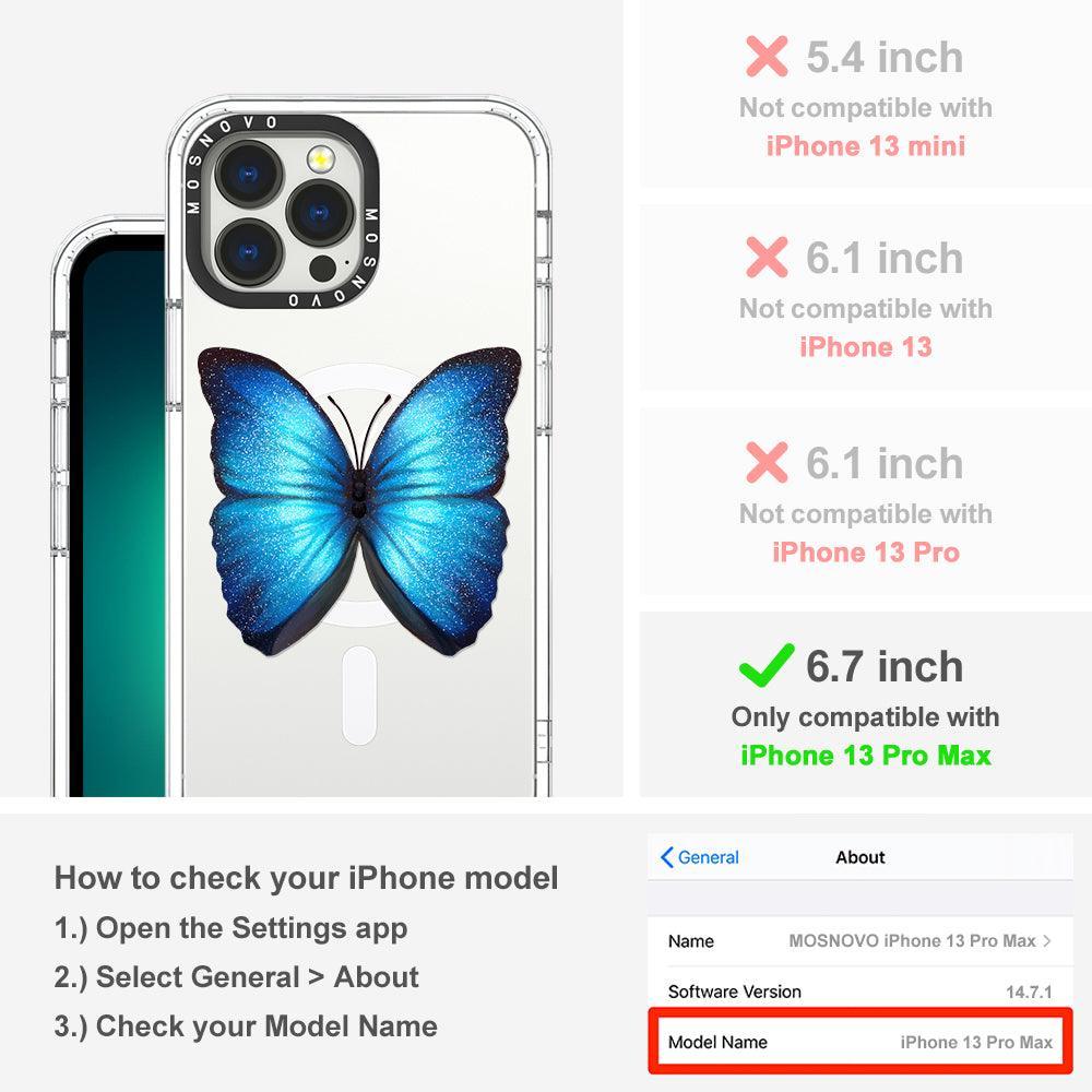 Shimmering Butterfly Phone Case - iPhone 13 Pro Max Case - MOSNOVO