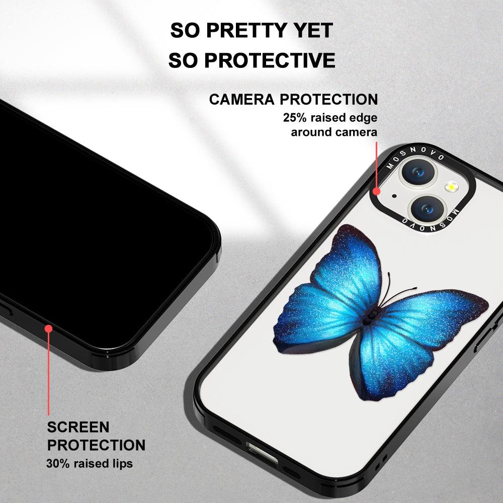 Shimmering Butterfly Phone Case - iPhone 14 Plus Case - MOSNOVO