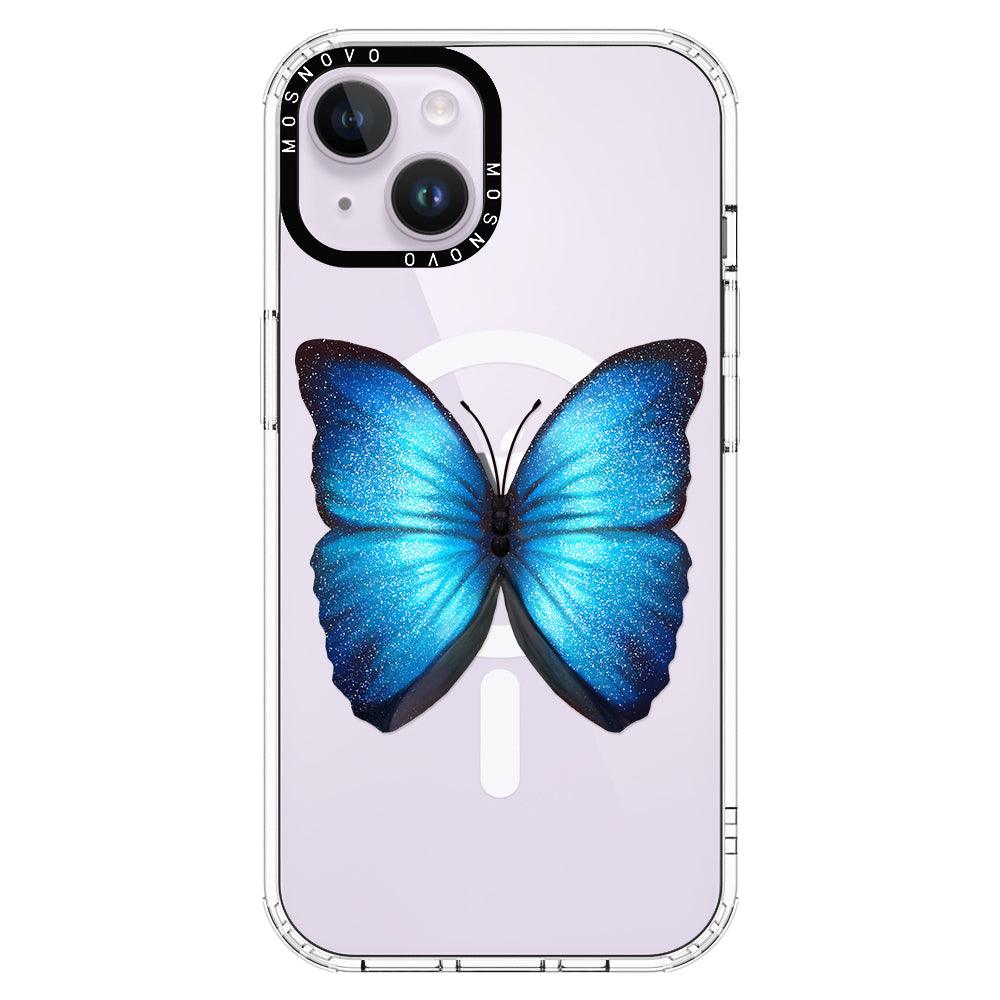 Shimmering Butterfly Phone Case - iPhone 14 Plus Case - MOSNOVO