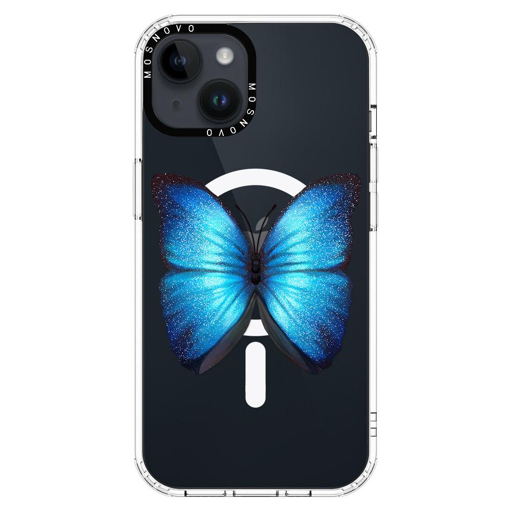 Shimmering Butterfly Phone Case - iPhone 14 Plus Case - MOSNOVO