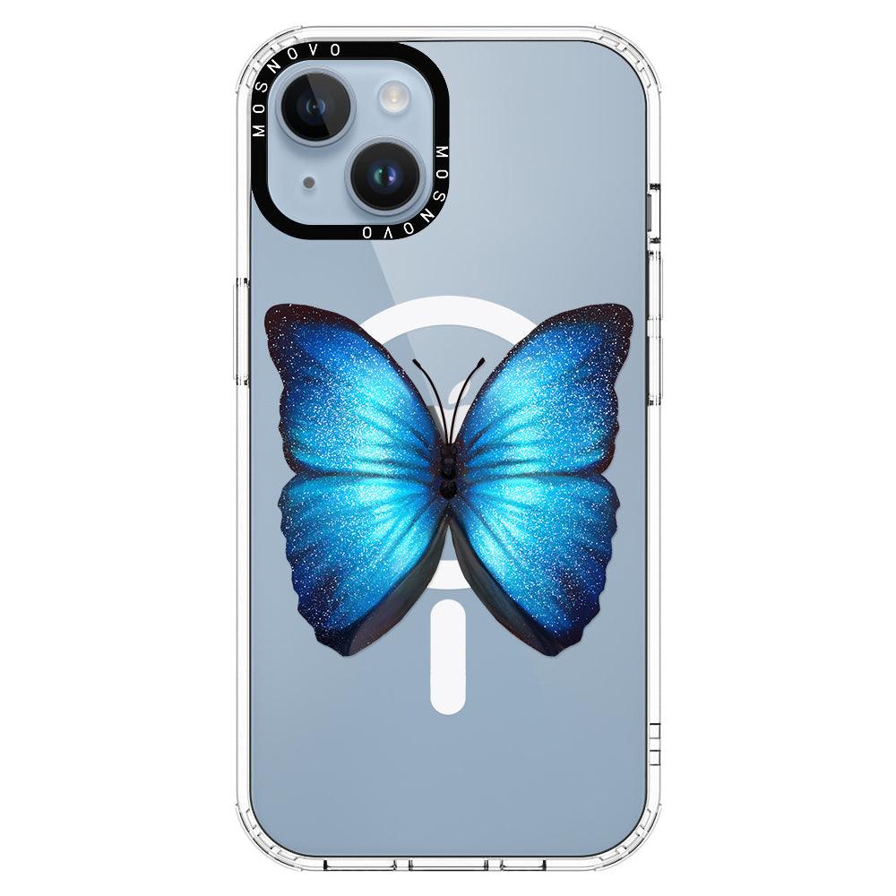 Shimmering Butterfly Phone Case - iPhone 14 Plus Case - MOSNOVO