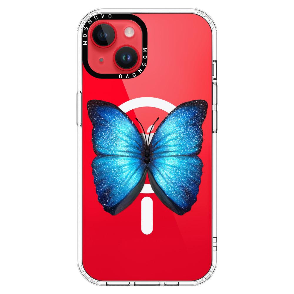 Shimmering Butterfly Phone Case - iPhone 14 Plus Case - MOSNOVO