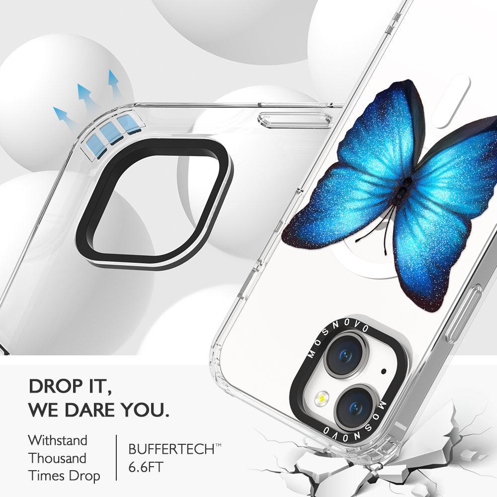 Shimmering Butterfly Phone Case - iPhone 14 Plus Case - MOSNOVO